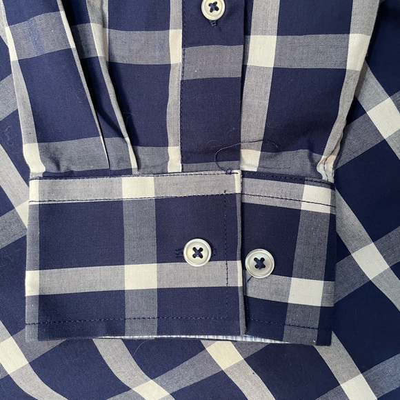 Nick Graham Blue Plaid Button Up Shirt - Picture 6 of 9